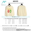 Gucci - 23FW Hand-painted Double G Print Crew Neck Hoodie