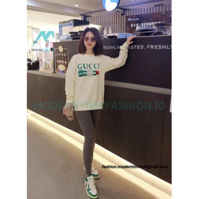 Gucci - Lipstick Printed Crew Neck Hoodie