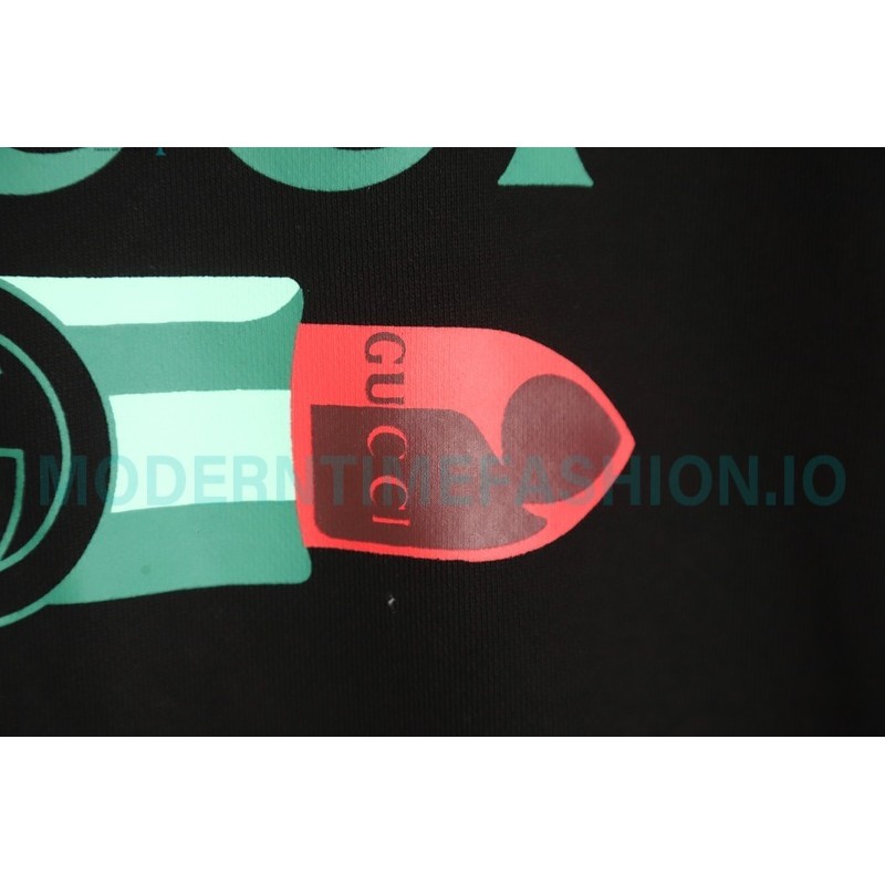 Gucci - Lipstick Printed Crew Neck Hoodie