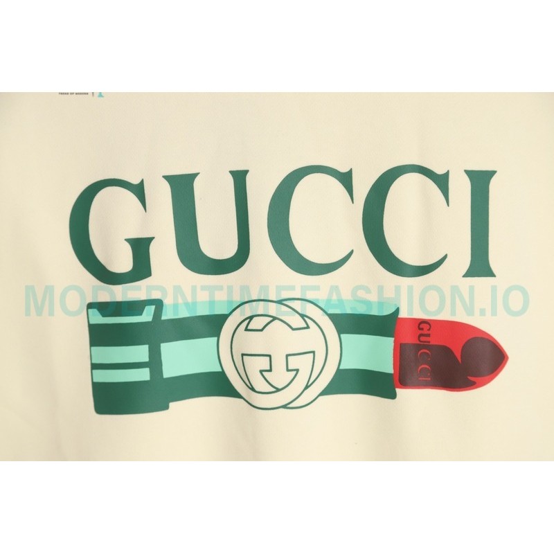 Gucci - Lipstick Printed Crew Neck Hoodie