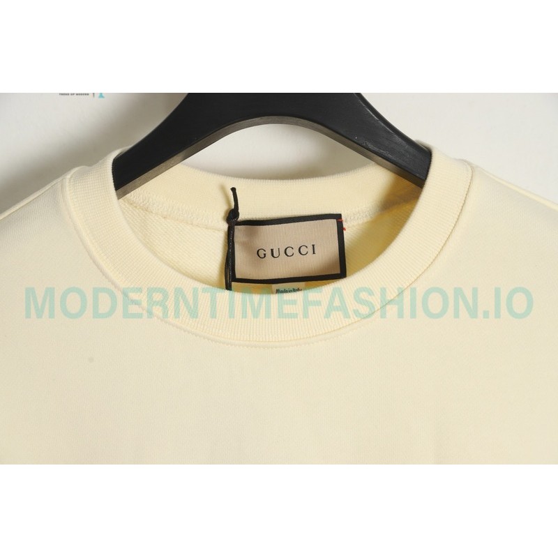 Gucci - Lipstick Printed Crew Neck Hoodie