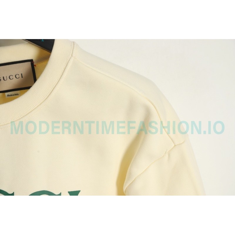 Gucci - Lipstick Printed Crew Neck Hoodie
