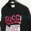 Gucci - 23FW Cassette Printed Crew Neck Hoodie