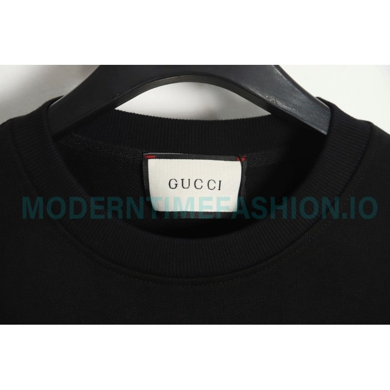 Gucci - 23FW Cassette Printed Crew Neck Hoodie