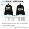 Gucci - Balenciaga 23SS Big Logo Knitted Long-sleeved Sweater