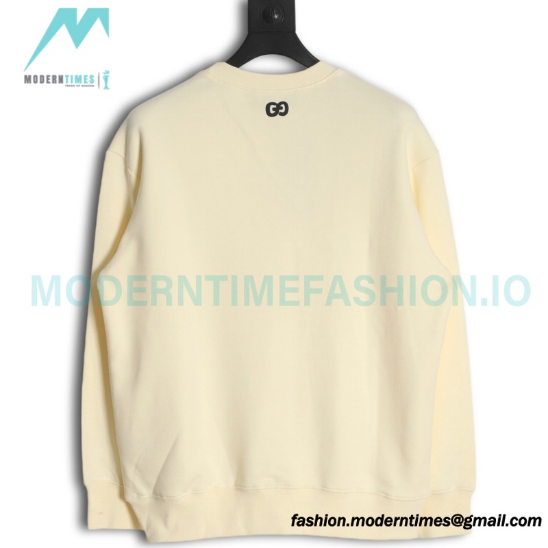 Gucci - Foam Letter Print Crew Neck Hoodie