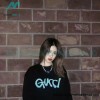 Gucci - Foam Letter Print Crew Neck Hoodie