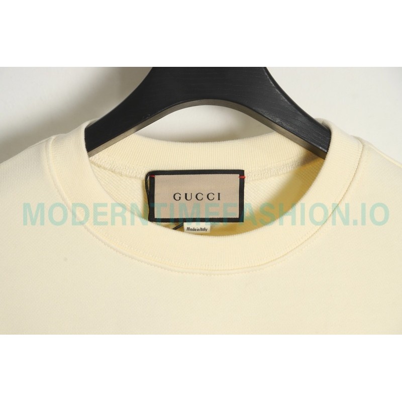 Gucci - Foam Letter Print Crew Neck Hoodie
