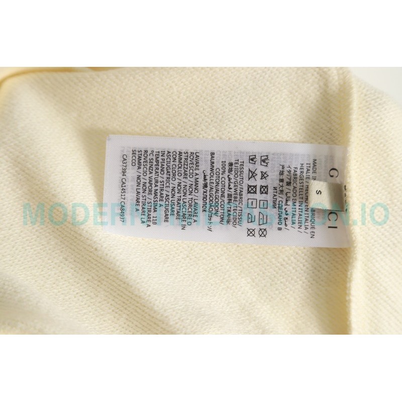 Gucci - Foam Letter Print Crew Neck Hoodie