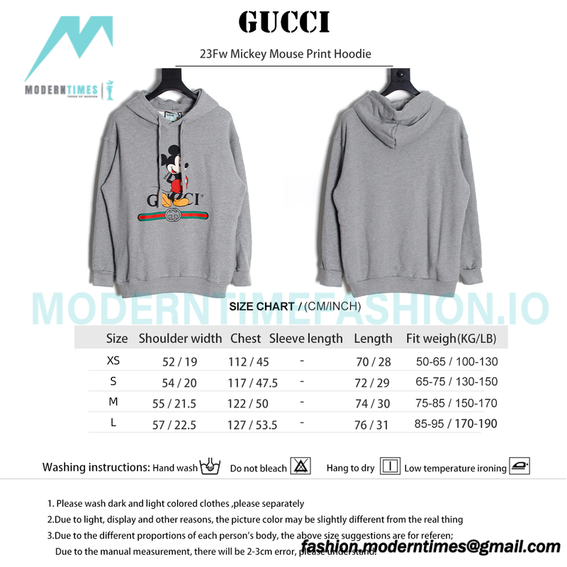 Gucci - 23Fw Mickey Mouse Print Hoodie