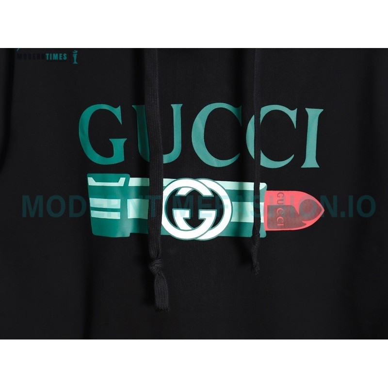 Gucci - Lipstick Print Detachable Hoodie