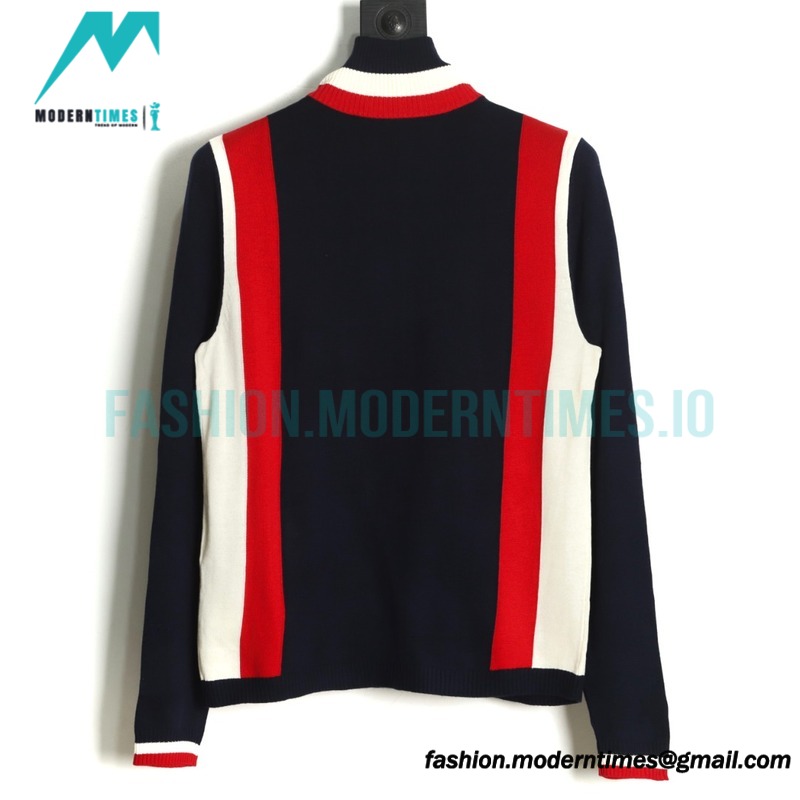 Gucci - Striped Zip-up Cardigan Coat