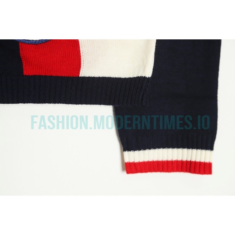 Gucci - Striped Zip-up Cardigan Coat