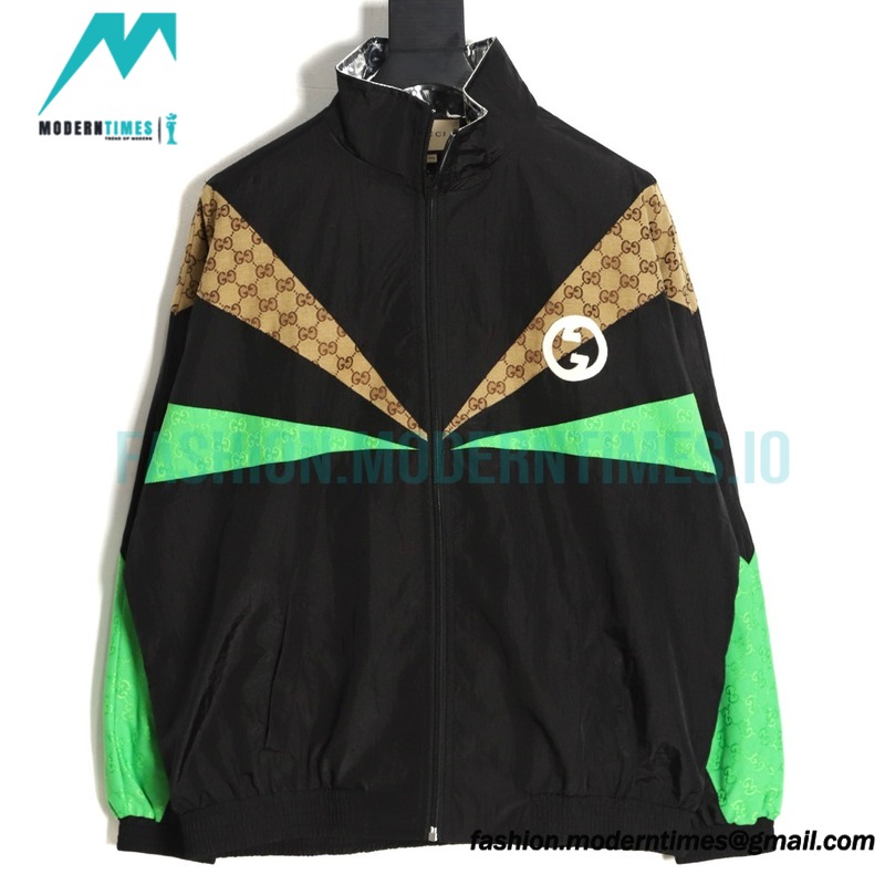 Gucci - Color Contrast Patchwork Presbytery Casual Sports Suit Coat