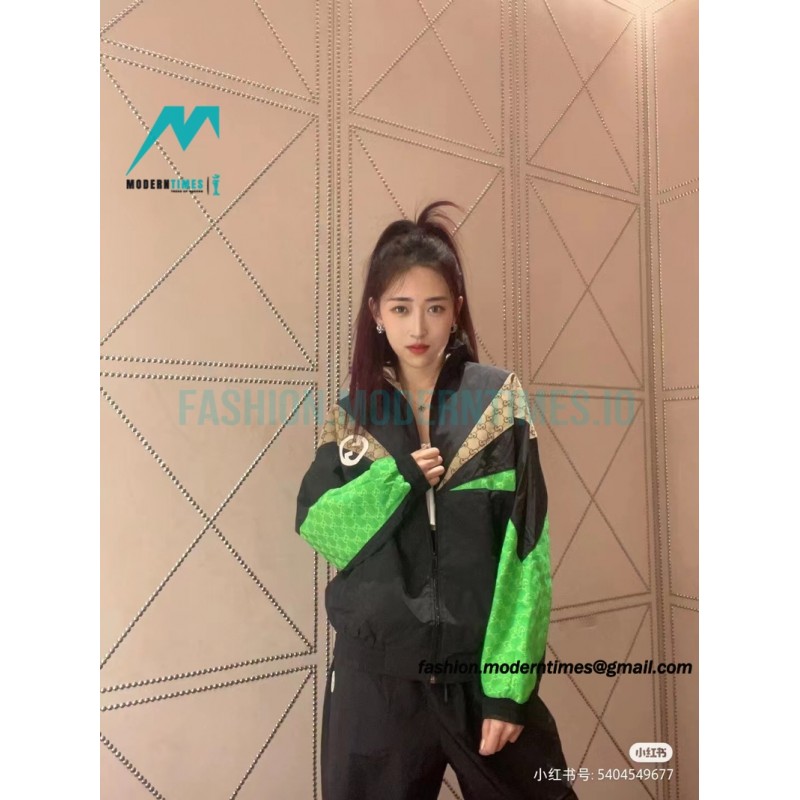 Gucci - Color Contrast Patchwork Presbytery Casual Sports Suit Coat
