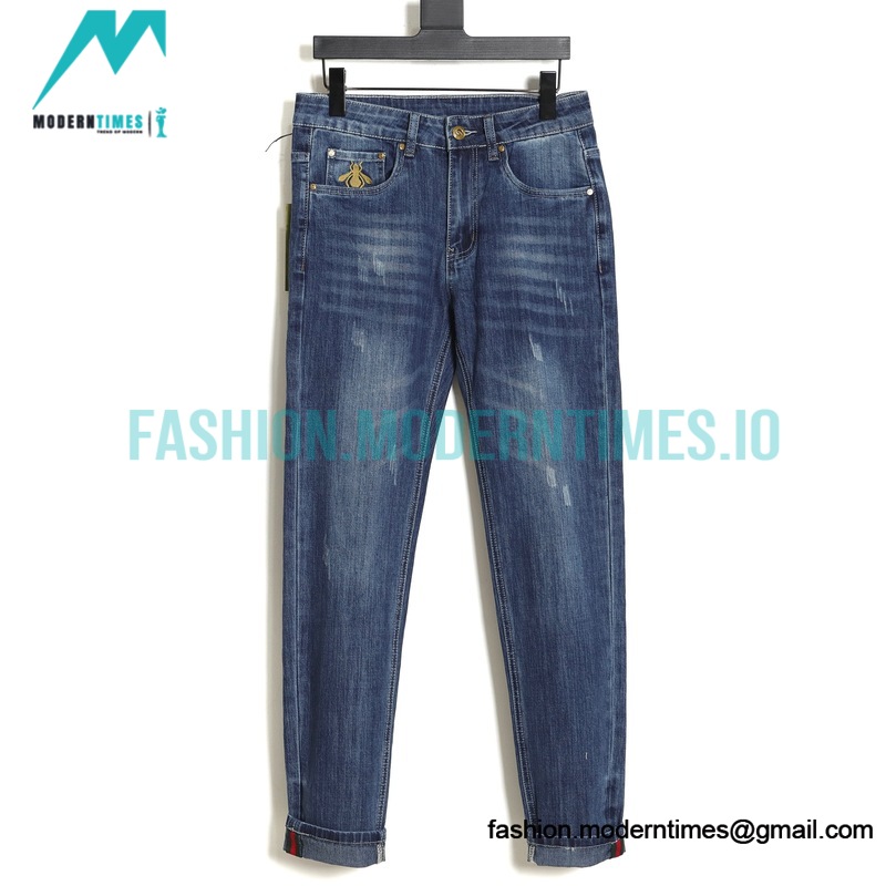 Gucci - Back Embroidered Logo Jeans