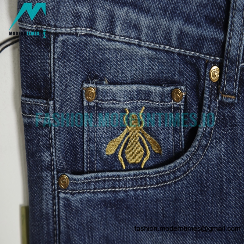 Gucci - Back Embroidered Logo Jeans
