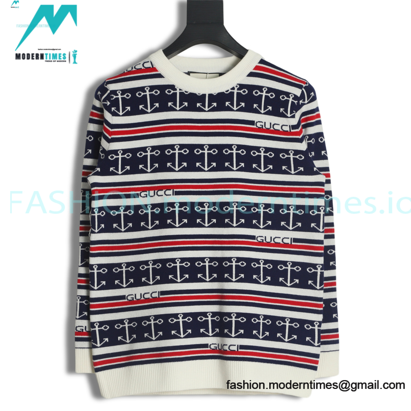 Gucci - Anchor Jacquard Wool Sweater