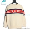 Gucci - 22FW Striped Double G Jacquard Crew-neck Sweater