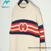Gucci - 22FW Striped Double G Jacquard Crew-neck Sweater