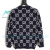 Gucci - 23GW Full Print Jacquard Crewneck Sweater