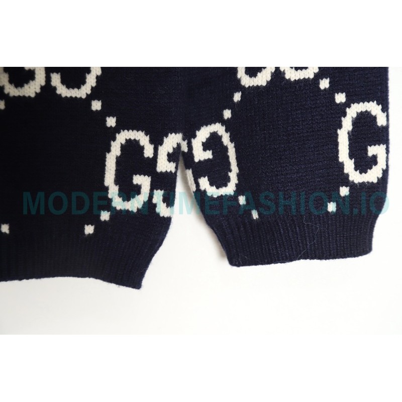 Gucci - 23GW Full Print Jacquard Crewneck Sweater