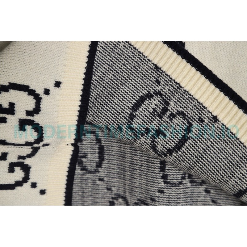 Gucci - 23GW Full Print Jacquard Crewneck Sweater