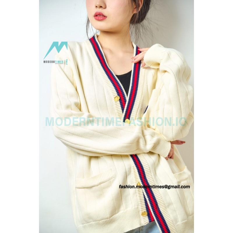 Gucci - 21FW Double G Knit Cut-out Cardigan Sweater