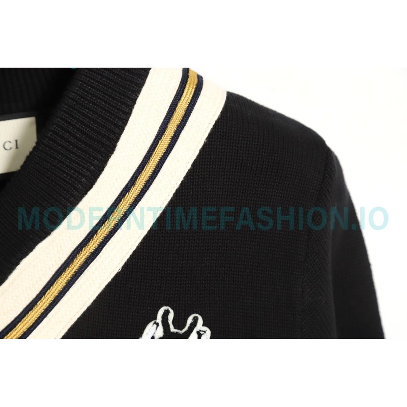 Gucci - 23ss classic Bee V-neck sweater