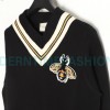 Gucci - 23ss classic Bee V-neck sweater