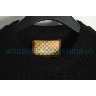 Gucci - Balenciaga 23SS Co-branded Big Logo Knitted Long-sleeved Sweater