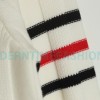 Gucci - Chest Pocket Embroidered Double G Striped Sweater