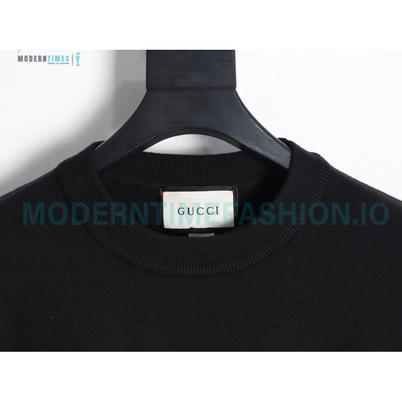 Gucci - 23Fw 1921 Series Embroidered Knitted Sweater