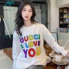 Gucci - 23Fw Colored Lettered Embroidered Knitted Sweater