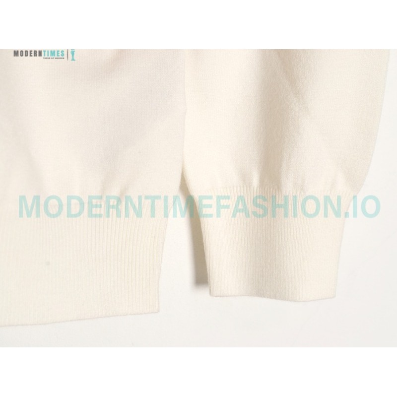 Gucci - 23Fw Double G Embroidered Small Label Knit Sweater