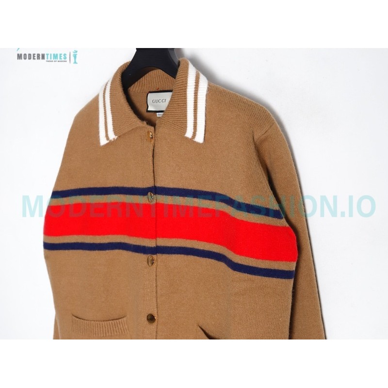 Gucci - 23SS Lapel Color Matching Sweater Cardigan