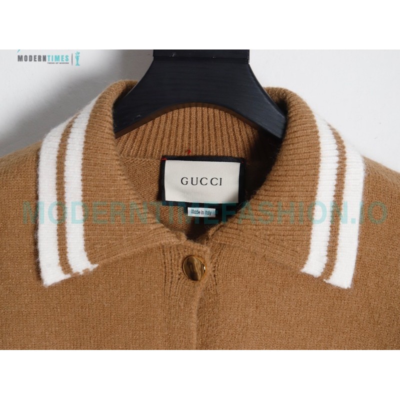 Gucci - 23SS Lapel Color Matching Sweater Cardigan