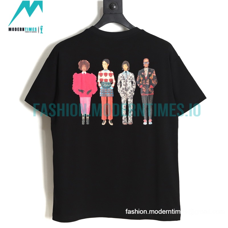 Gucci - 23ss Letter Portrait Print Short Sleeve