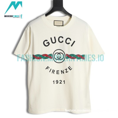 Gucci - 22ss Twist Stripe Printed Short Sleeve
