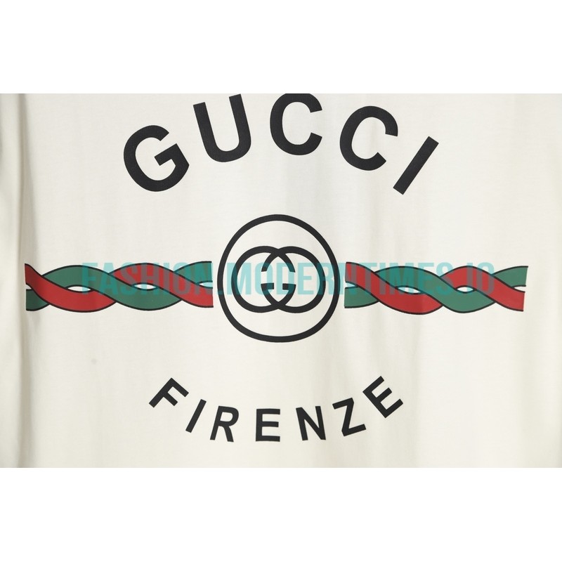 Gucci - 22ss Twist Stripe Printed Short Sleeve