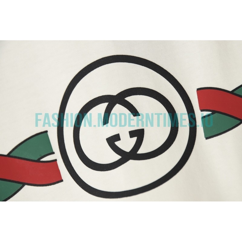 Gucci - 22ss Twist Stripe Printed Short Sleeve