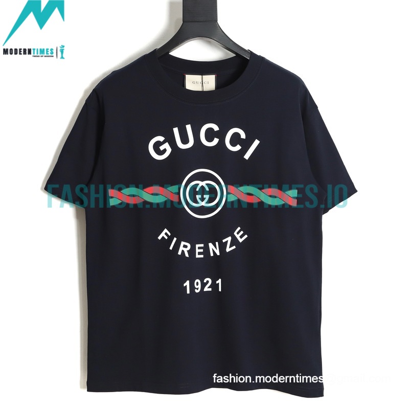 Gucci - 22ss Twist Stripe Printed Short Sleeve