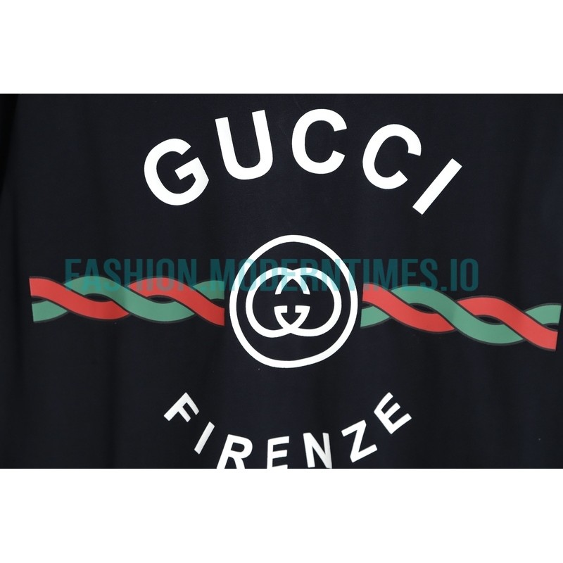 Gucci - 22ss Twist Stripe Printed Short Sleeve