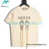 Gucci - Long Laces Letter Logo Short-sleeved Round Neck T-shirt