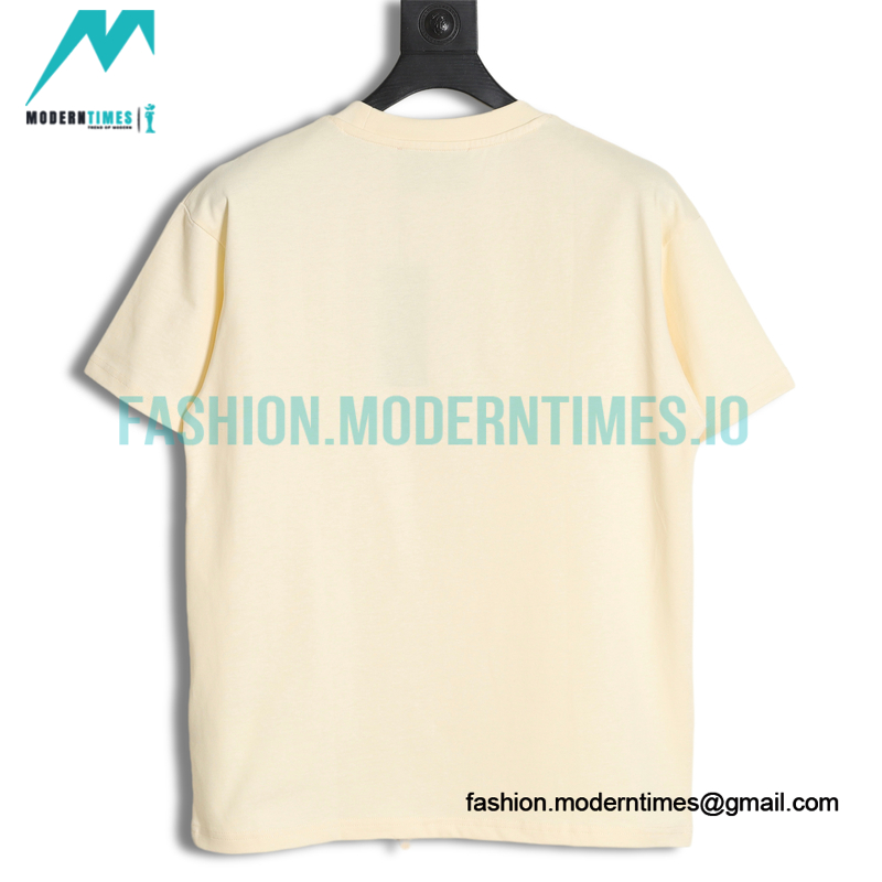 Gucci - Long Laces Letter Logo Short-sleeved Round Neck T-shirt