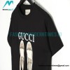 Gucci - Long Laces Letter Logo Short-sleeved Round Neck T-shirt