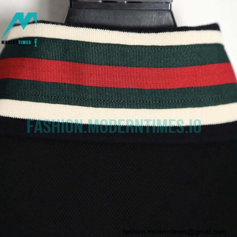 Gucci - 22 ss Neckline Red/Green Ribbon Polo Short Sleeve