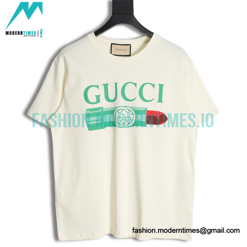 Gucci - 23SS Lipstick Short-sleeved T-shirt