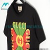 Gucci - 23SS Red /Green Square Short-sleeved T-shirt
