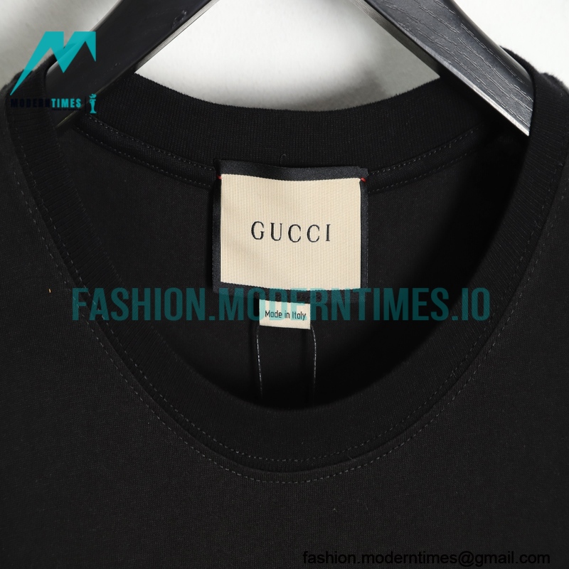 Gucci - 23SS Red /Green Square Short-sleeved T-shirt